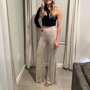 Sequin NYE pants from Lovely Blush. Size M. Worn once.